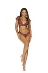 Cinnamon Spice Eyelash Lace Cami w/ Matching Panties. | Northern Fixations.