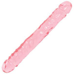 Crystal Jellies Jr. Double Dong 12 Inch - Pink | Northern Fixations.