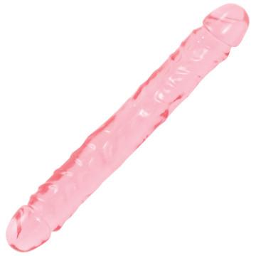 Crystal Jellies Jr. Double Dong 12 Inch - Pink | Northern Fixations.