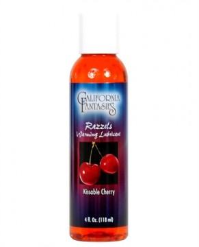 Razzels Warming Lubricant - Kissable Cherry - 4 Oz. Bottle | Northern Fixations.