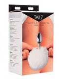 White Fluffy Bunny Tail Anal Plug | Northern Fixations.